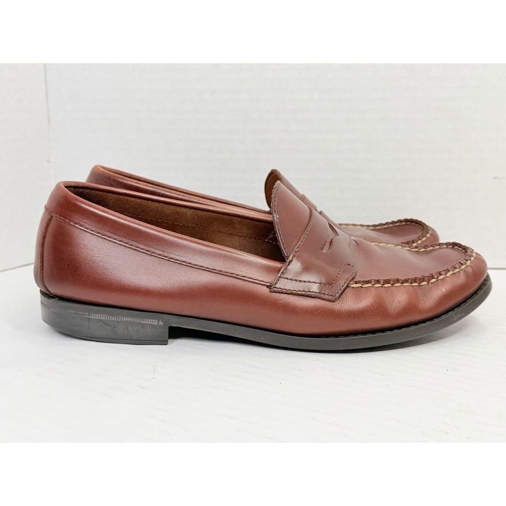 G.H. Bass Weejuns Martin Penny Loafers Brown Leather Men's 9.5D